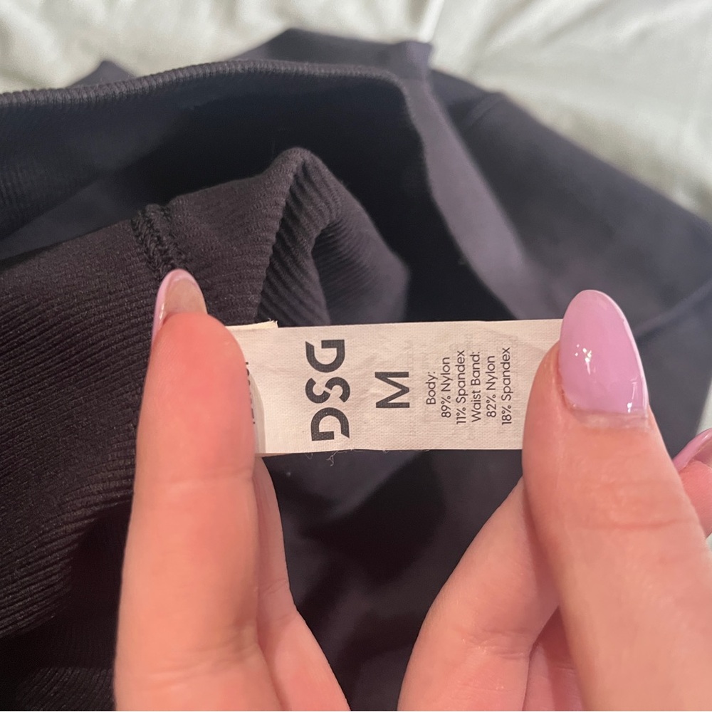 DSG Black Activewear Ribbed Leggings - Picture 5 of 5